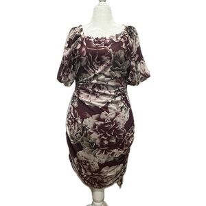 NWT Joyfolie Alyssa Dress in Plum Purple Large